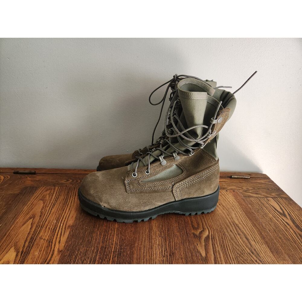 Belleville 600 ST Sage Green Steel Toe Military Combat Boots Men's US 6 W